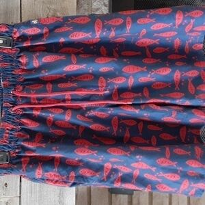 Rugby University swimwear fishing shorts size small blue and red